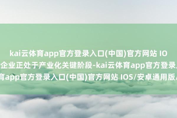 kai云体育app官方登录入口(中国)官方网站 IOS/安卓通用版/手机版该企业正处于产业化关键阶段-kai云体育app官方登录入口(中国)官方网站 IOS/安卓通用版/手机版