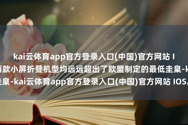 kai云体育app官方登录入口(中国)官方网站 IOS/安卓通用版/手机版两款小屏折叠机型均远远超出了欧盟制定的最低圭臬-kai云体育app官方登录入口(中国)官方网站 IOS/安卓通用版/手机版