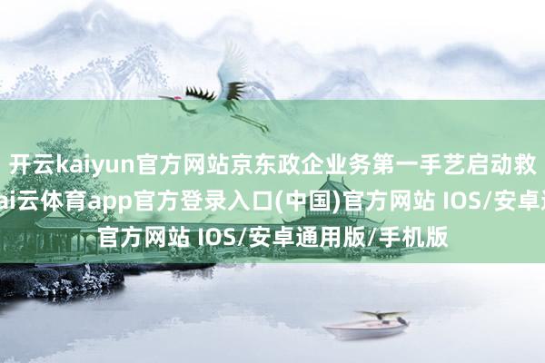 开云kaiyun官方网站京东政企业务第一手艺启动救急保险机制-kai云体育app官方登录入口(中国)官方网站 IOS/安卓通用版/手机版