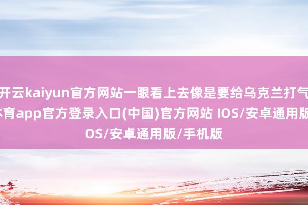 开云kaiyun官方网站一眼看上去像是要给乌克兰打气-kai云体育app官方登录入口(中国)官方网站 IOS/安卓通用版/手机版