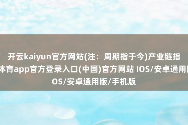 开云kaiyun官方网站(注：周期指于今)　　产业链指数-kai云体育app官方登录入口(中国)官方网站 IOS/安卓通用版/手机版